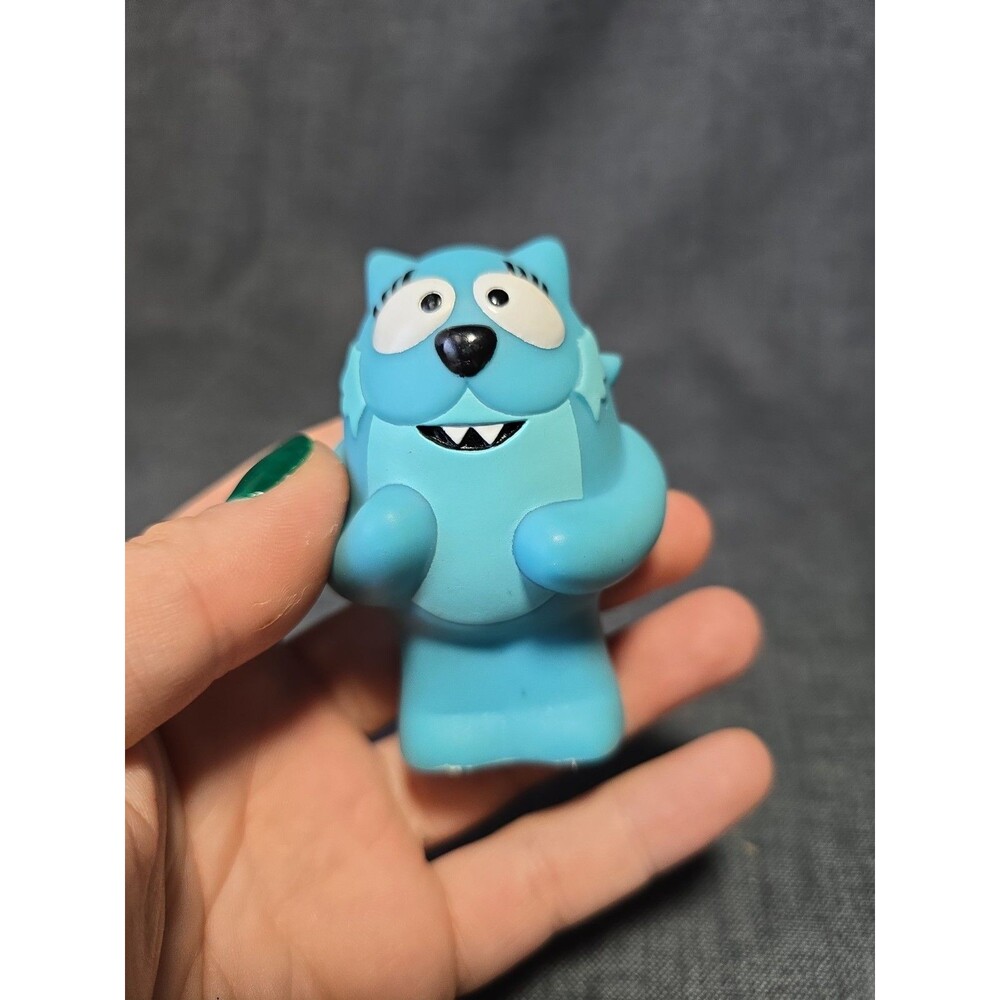 Yo Gabba Gabba Figure Toodee Spin Master 3” Nickelodeon Blue Toy Rare 2008